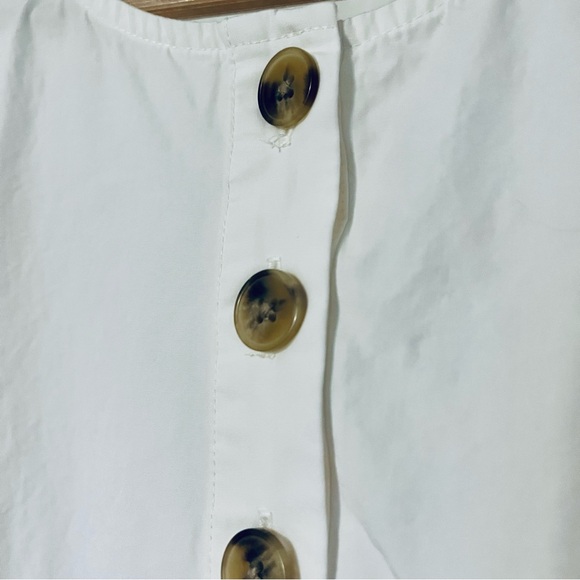 Madewell White Tiered Babydoll Dress - Picture 7 of 10